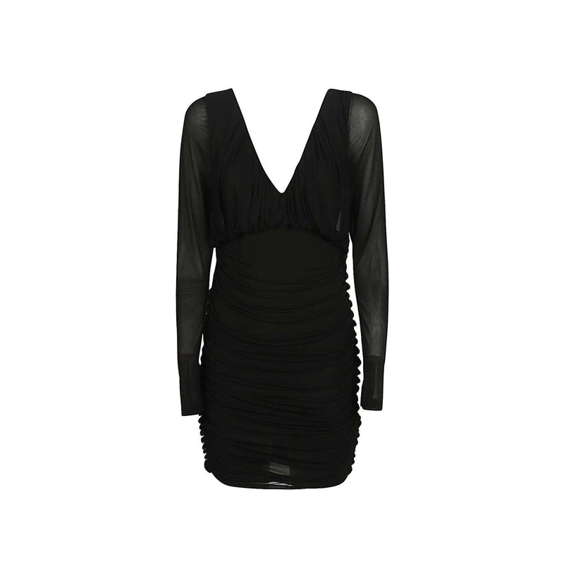 Saint Laurent Mini Draped Dress - Women - Piano Luigi