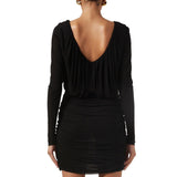 Saint Laurent Mini Draped Dress - Women - Piano Luigi