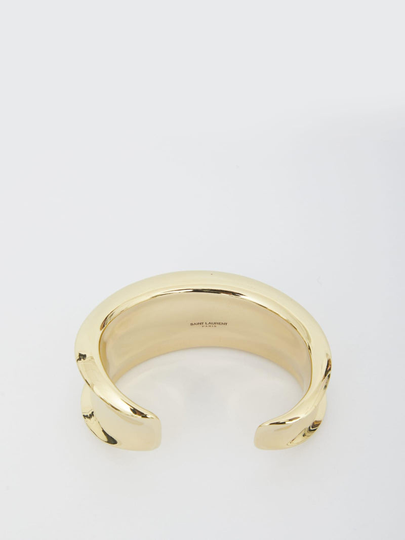 Saint Laurent Organic Bracelet In Metal - Women - Piano Luigi