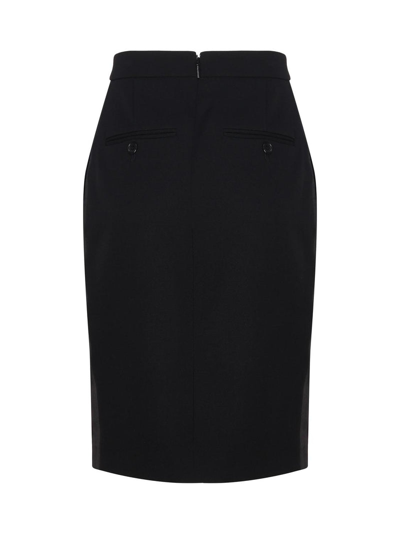 Saint Laurent Pencil Skirt In Wool - Women - Piano Luigi