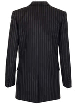 Saint Laurent Pinstripe Tailored Blazer - Women - Piano Luigi