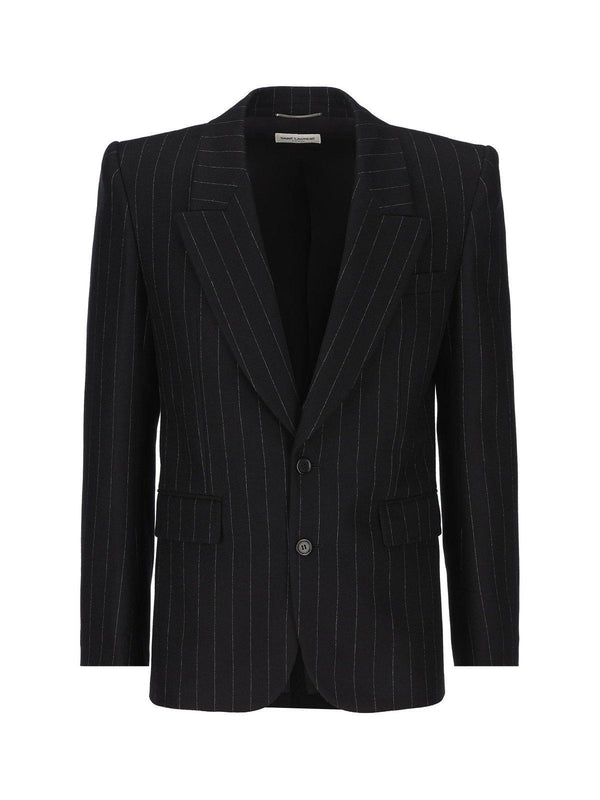 Saint Laurent Pinstriped Tailored Blazer - Men - Piano Luigi