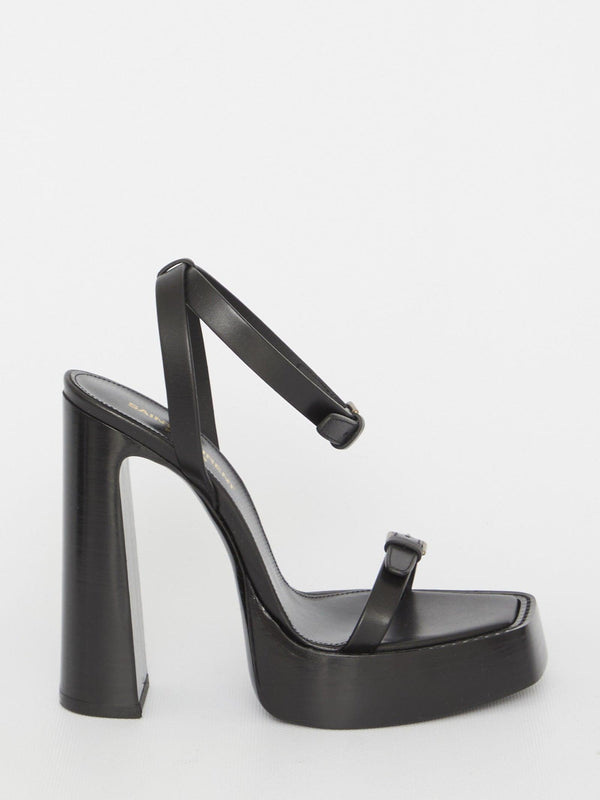 Saint Laurent Platz Platform Sandals - Women - Piano Luigi