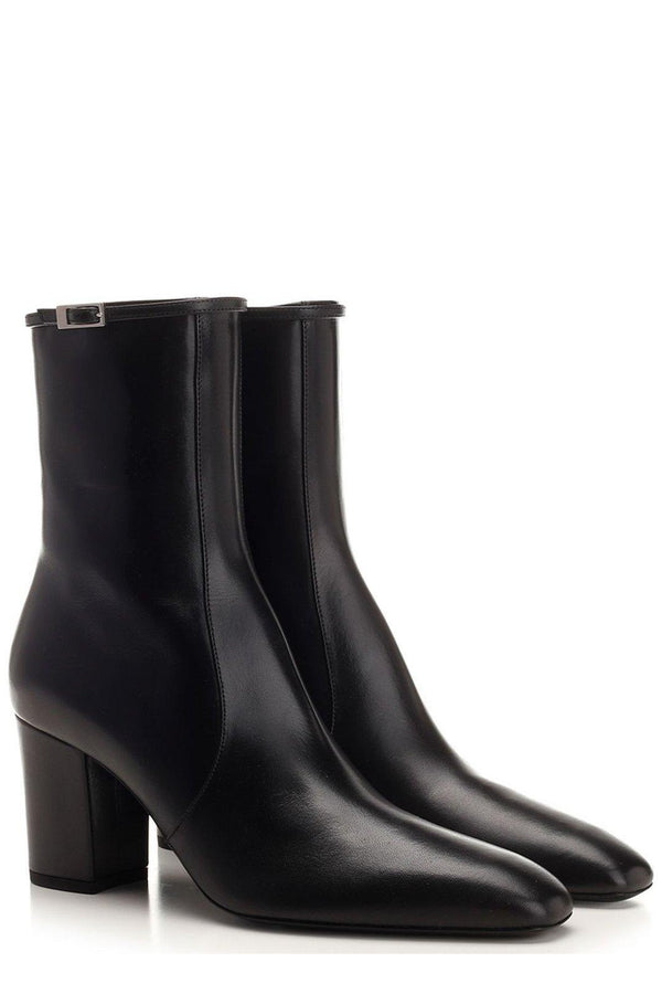 Saint Laurent Square Toe Ankle Boots - Women - Piano Luigi