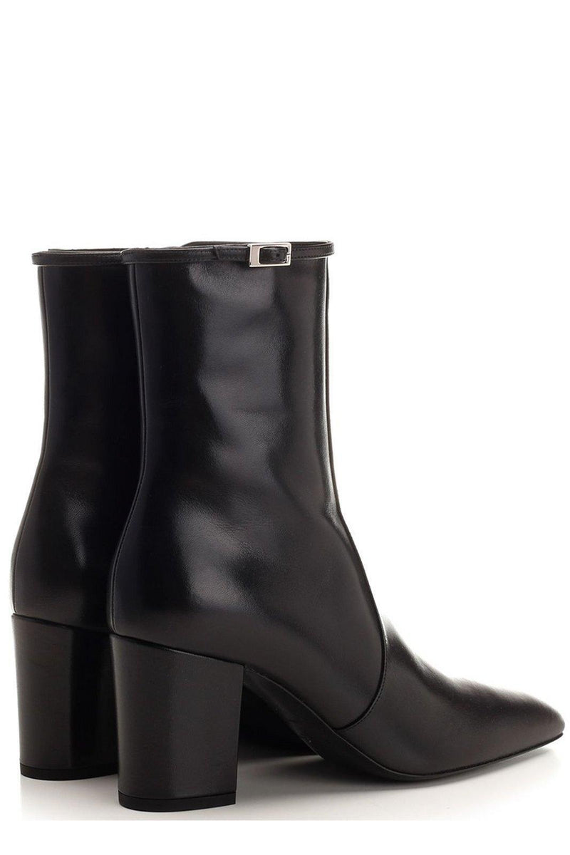 Saint Laurent Square Toe Ankle Boots - Women - Piano Luigi