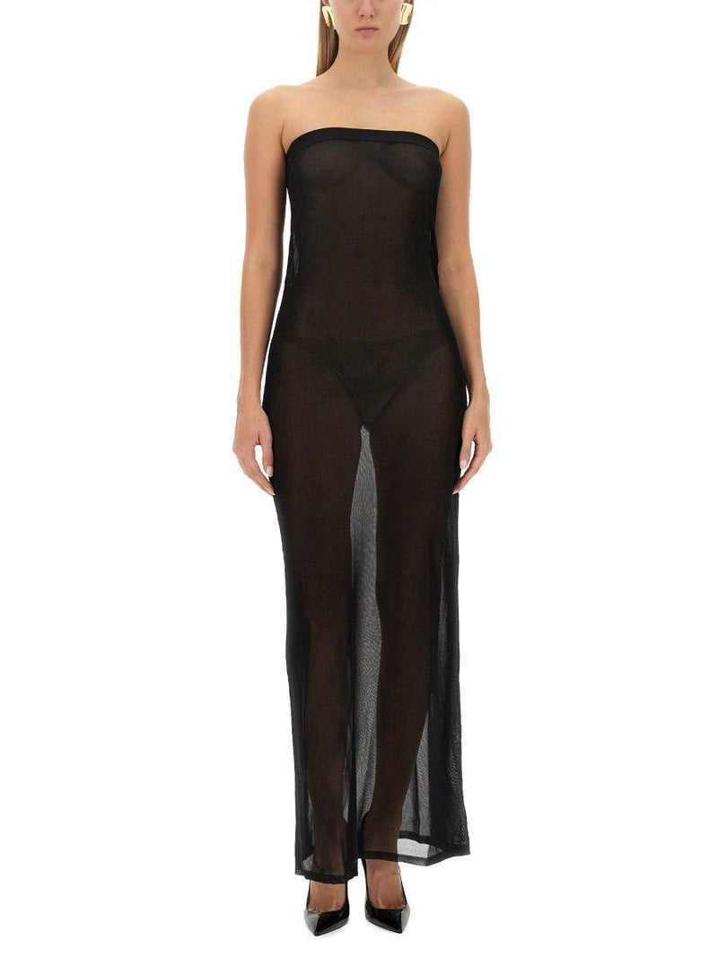 Saint Laurent Strapless Maxi Dress - Women - Piano Luigi