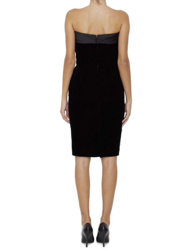 Saint Laurent Strapless Mini Dress - Women - Piano Luigi