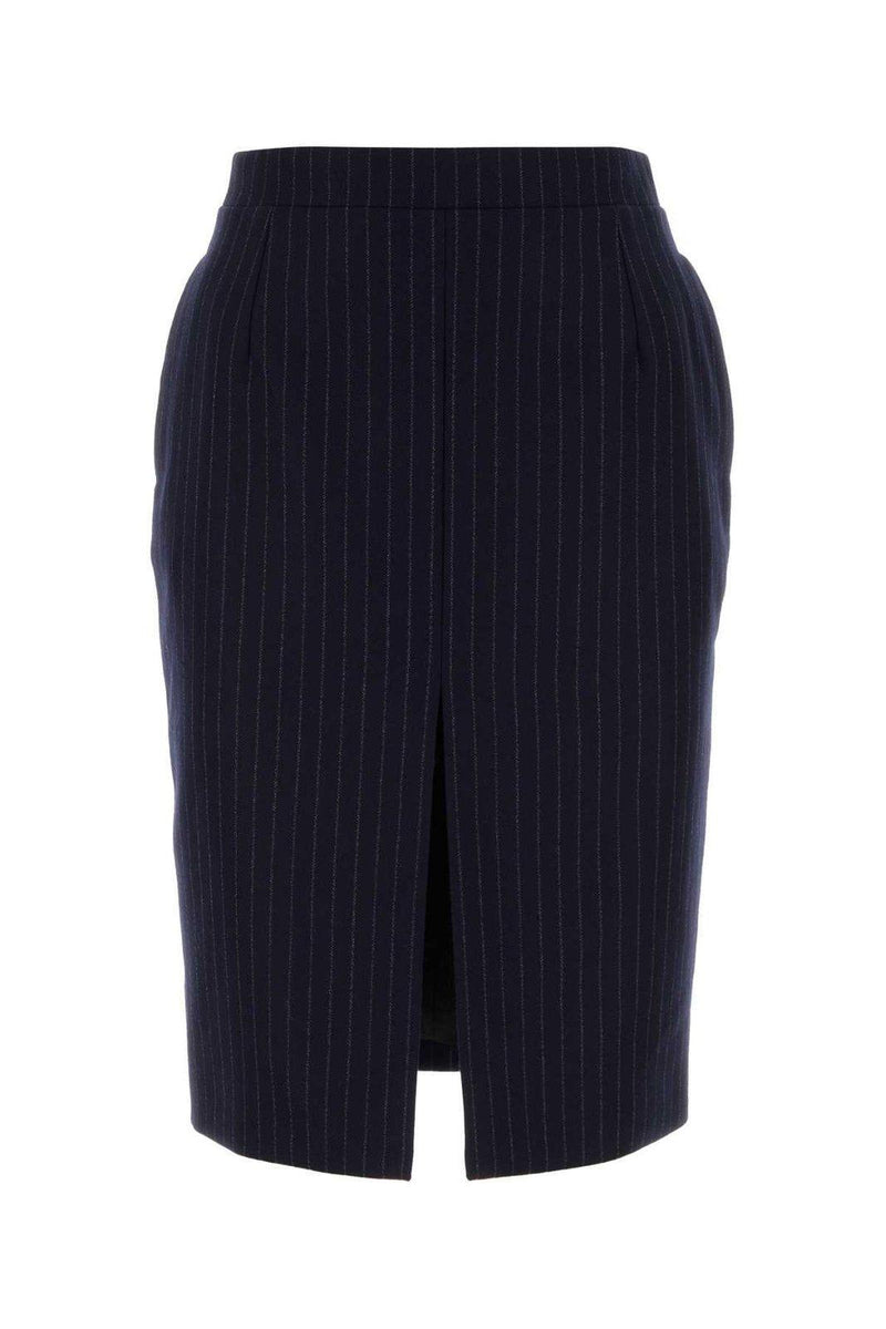 Saint Laurent Striped Pencil Skirt - Women - Piano Luigi