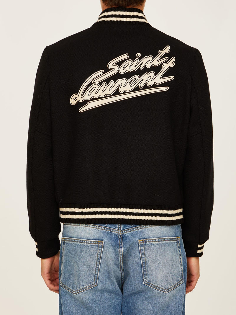 Saint Laurent Teddy Bomber Jacket - Men - Piano Luigi