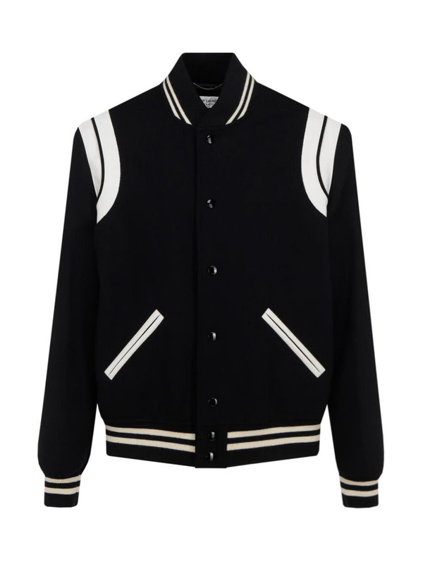 Saint Laurent Teddy College Jacket - Men - Piano Luigi