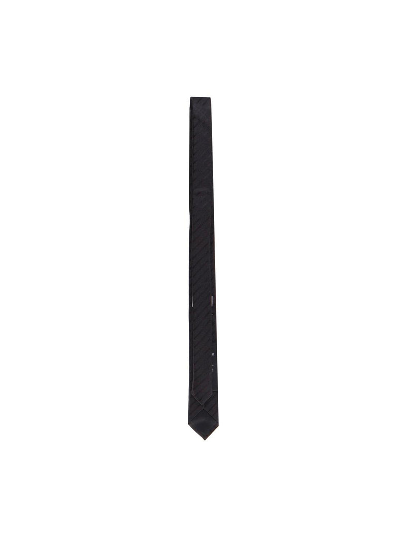 Saint Laurent Thin Tie In Pure Silk - Men - Piano Luigi