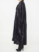 Saint Laurent Trench Cape In Nylon - Women - Piano Luigi