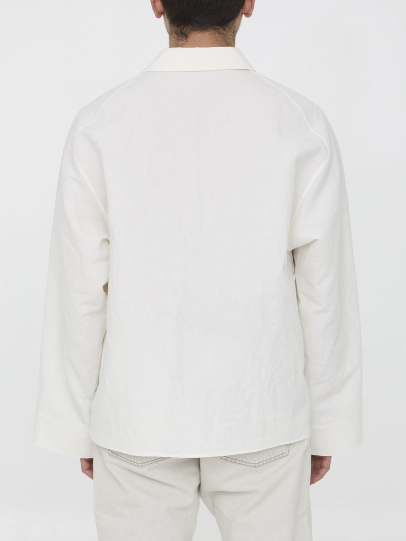 Saint Laurent Vareuse Shirt In Cotton And Linen - Men - Piano Luigi