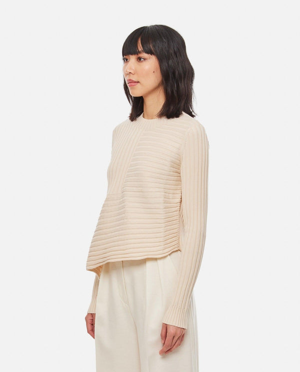 Stella McCartney Eleated Cotton Knitted Jumper - Women - Piano Luigi