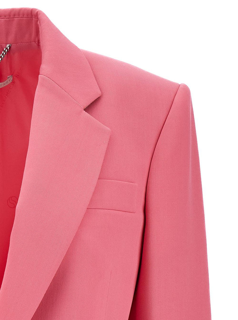 Stella McCartney iconic Salmon Pink Sing-breasted Jacket With Single Button In Wool Woman - Women - Piano Luigi