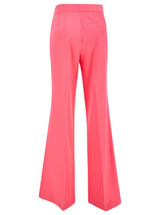 Stella McCartney iconic Salmon Pink Tailored Flared Pants In Stretch Wool Woman - Women - Piano Luigi