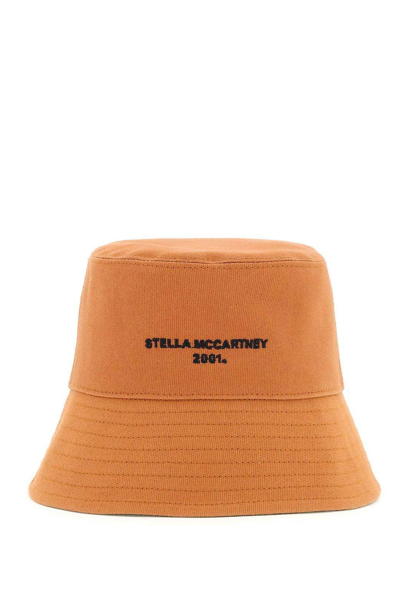 Stella McCartney Logo Embroidered Wide Brim Bucket Hat - Women - Piano Luigi