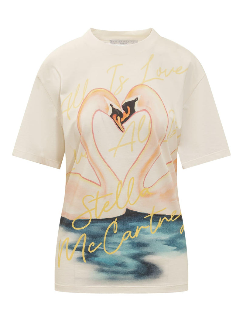 Stella McCartney Painted Swan T-shirt - Women - Piano Luigi