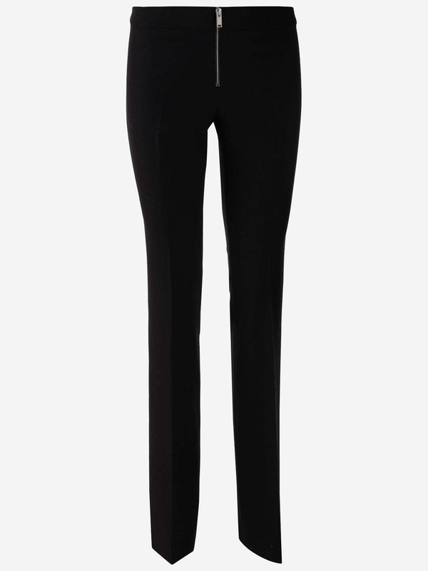 Stella McCartney Wool Zipper Pants - Women - Piano Luigi