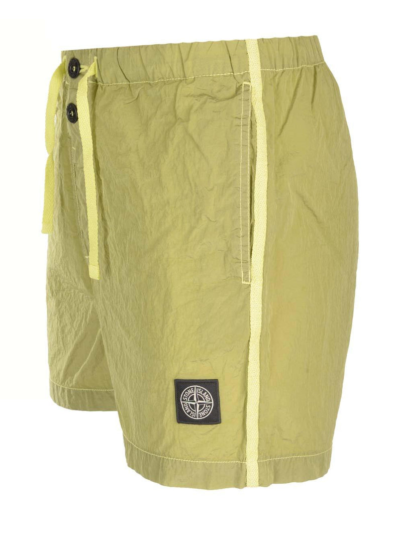 Stone Island Acid Green Swimsuit - Men - Piano Luigi