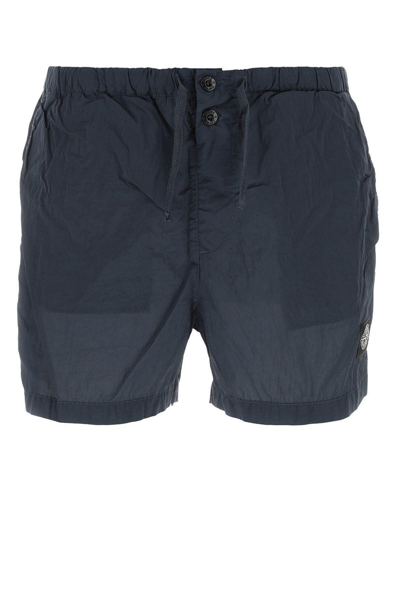 Stone Island Air Force Blue Nylon Swimming Shorts - Men - Piano Luigi