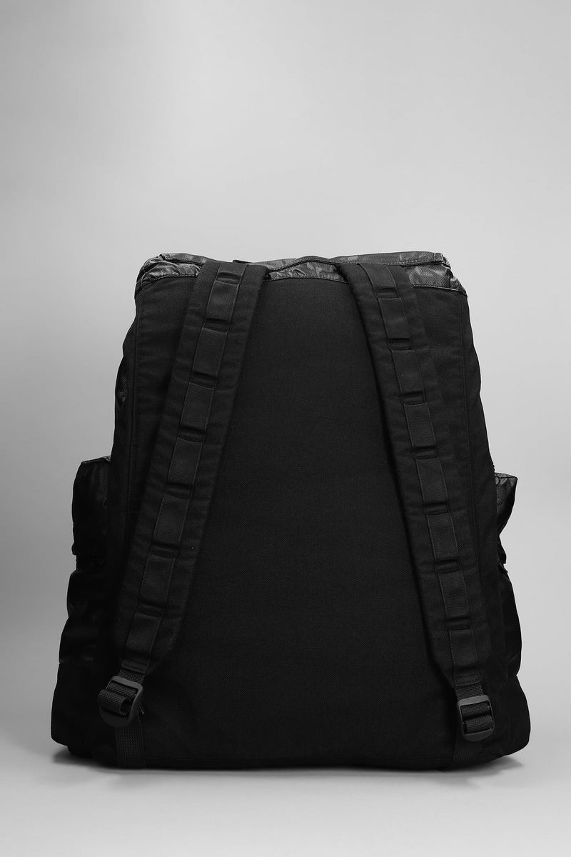 Stone Island Backpack In Black Cotton - Men - Piano Luigi