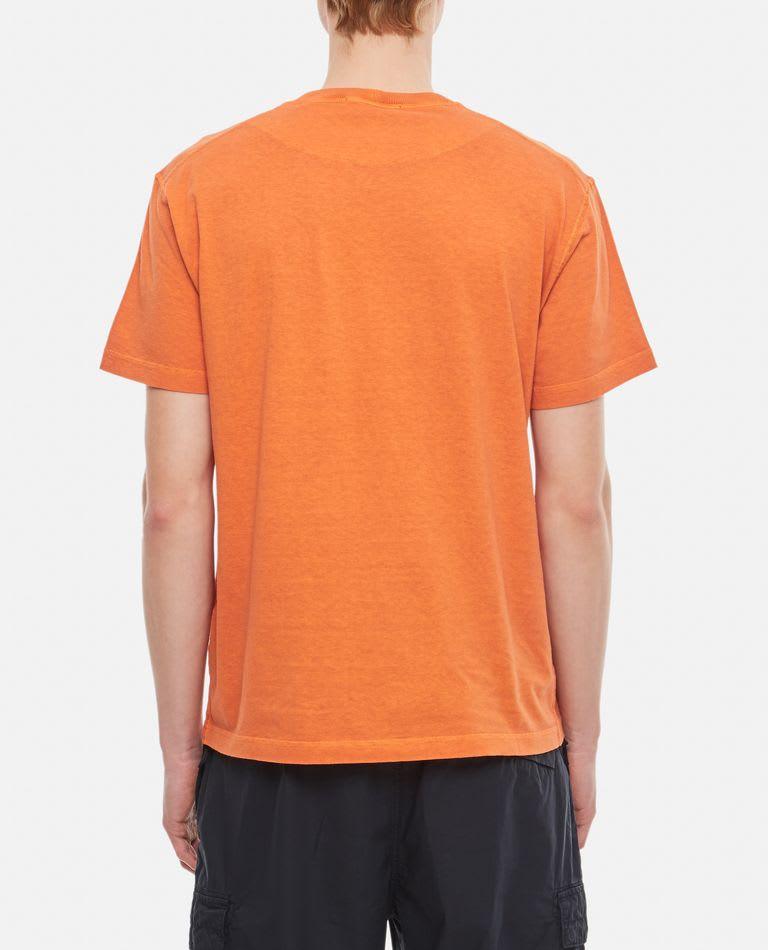 Stone Island Basic Logo T-shirt Cotton Washed - Men - Piano Luigi