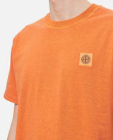 Stone Island Basic Logo T-shirt Cotton Washed - Men - Piano Luigi