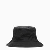 Stone Island Black Bucket Hat In Nylon With Logo - Men - Piano Luigi