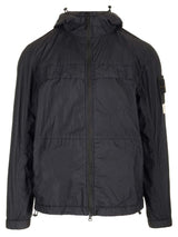 Stone Island Black Crinkle Jacket - Men - Piano Luigi