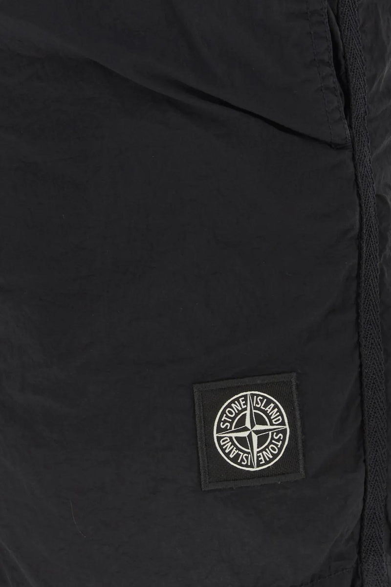 Stone Island Black Nylon Swimming Shorts - Men - Piano Luigi