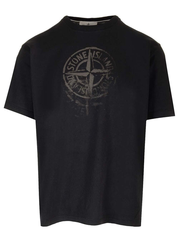 Stone Island Black T-shirt - Men - Piano Luigi