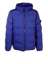 Stone Island Blue Quilted Down Jacket With Hood - Men - Piano Luigi