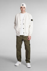 Stone Island Cardigan In Beige Cotton - Men - Piano Luigi