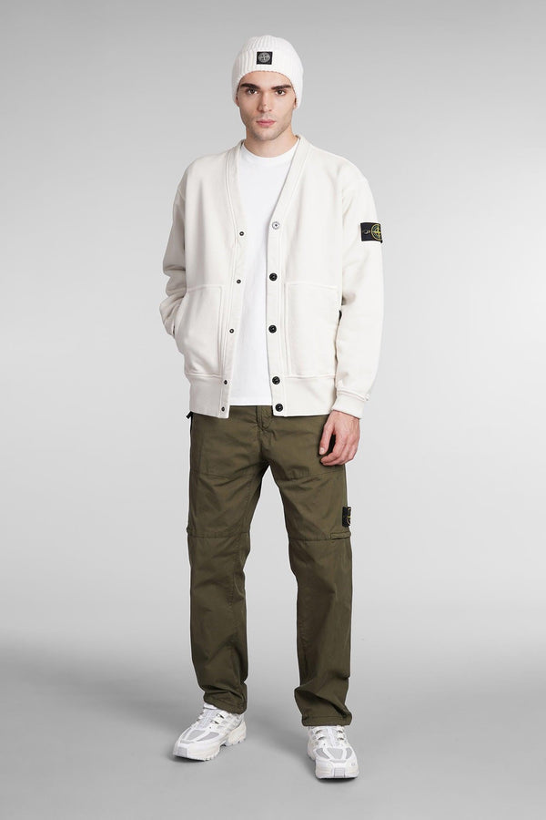 Stone Island Cardigan In Beige Cotton - Men - Piano Luigi