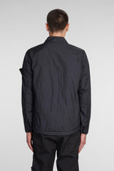 Stone Island Casual Jacket In Black Polyuretan - Men - Piano Luigi