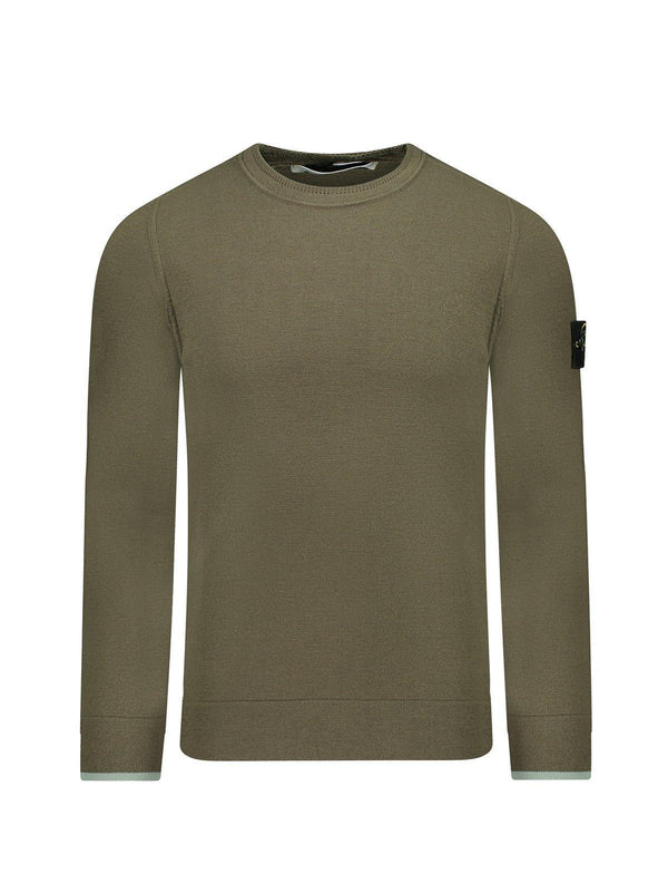 Stone Island Compass Patch Crewneck Jumper Sweater - Men - Piano Luigi