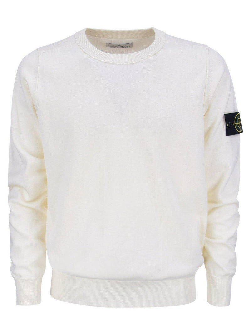 Stone Island Compass Patch Crewneck Sweatshirt - Men - Piano Luigi