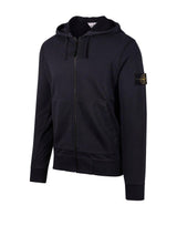 Stone Island Compass Patch Zipped Hoodie - Men - Piano Luigi