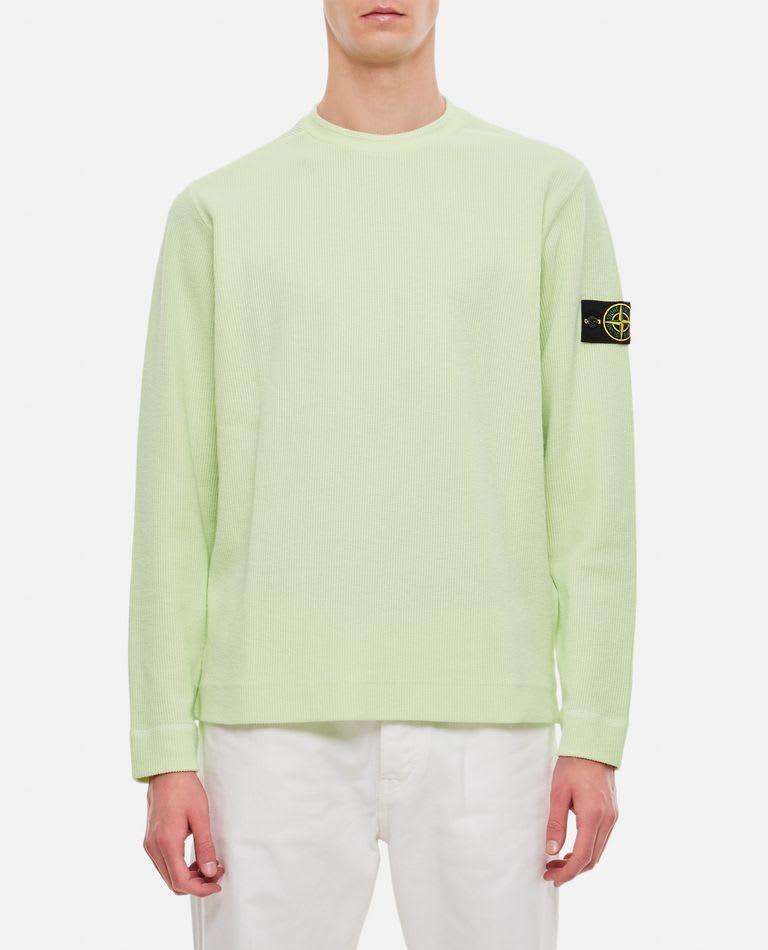 Stone Island Crewneck Sweater Ribbed Cotton - Men - Piano Luigi