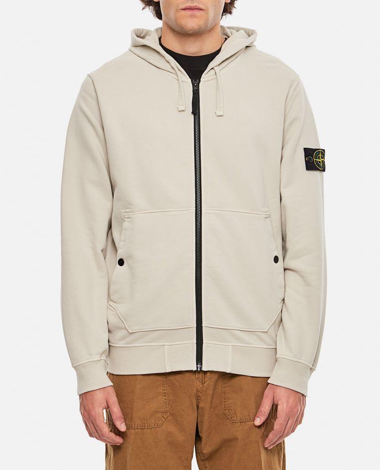 Stone Island Full Zipped Hooded Sweatshirt - Men - Piano Luigi