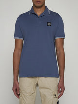 Stone Island Logo-patch Cotton Polo Shirt - Men - Piano Luigi