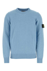 Stone Island Logo Patch Crewneck Knitted Jumper - Men - Piano Luigi