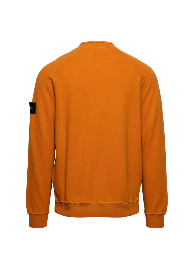 Stone Island Logo Patch Crewneck Sweatshirt Fleece - Men - Piano Luigi