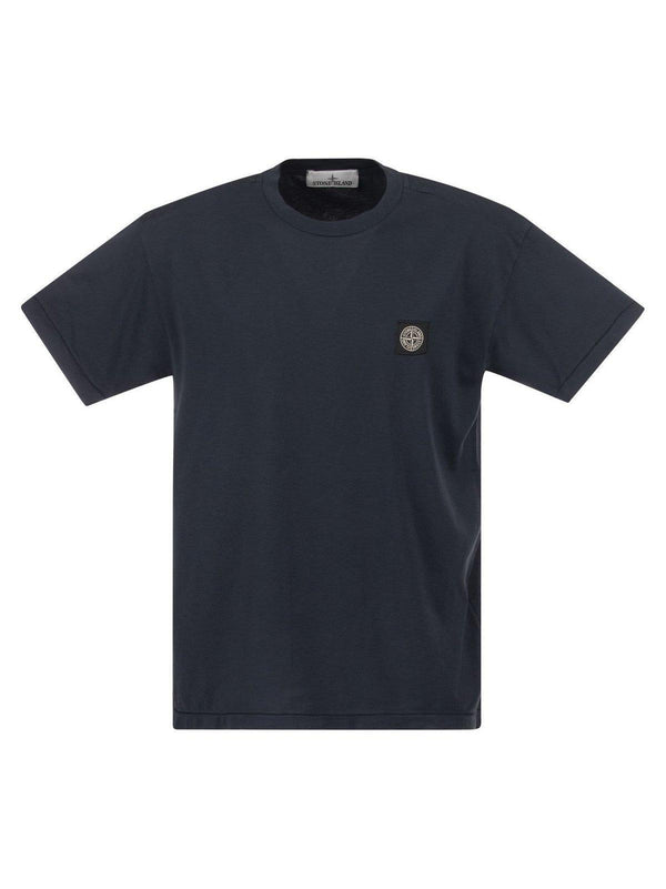 Stone Island Logo Patch Crewneck T-shirt - Men - Piano Luigi