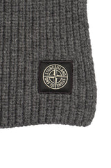 Stone Island Logo Patch Knitted Scarf - Men - Piano Luigi