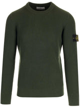 Stone Island Logo-patch Ribbed Sweater - Men - Piano Luigi