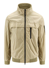 Stone Island Logo Patch Zip-up Jacket - Men - Piano Luigi