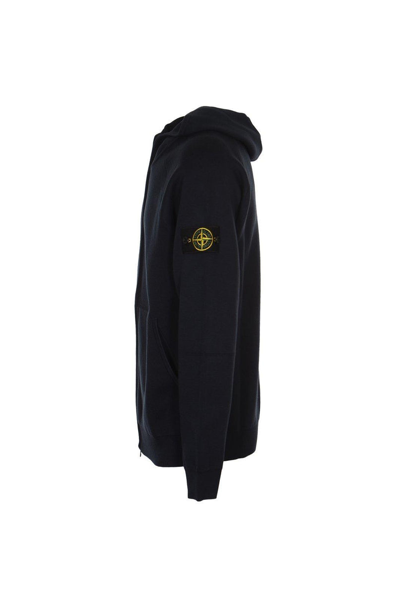 Stone Island Logo-patch Zipped Hooded Jacket - Men - Piano Luigi