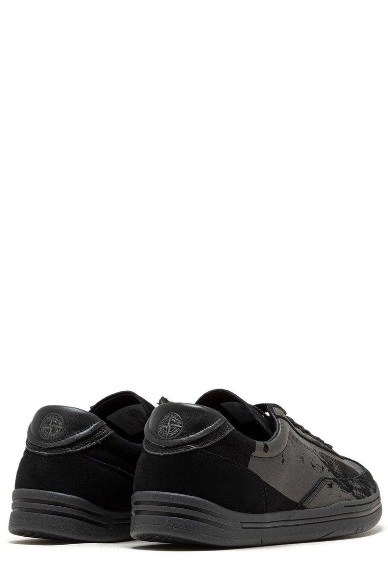 Stone Island Logo Printed Lace-up Sneakers Sneakers - Men - Piano Luigi